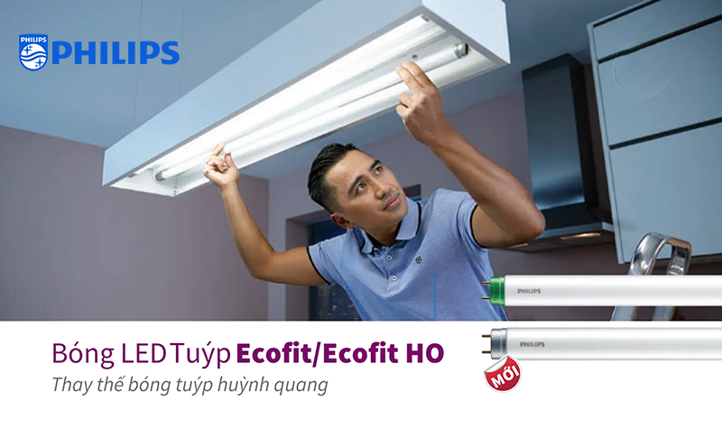 Đèn Tuýp LED Ecofit HO Philips 10W 600mm