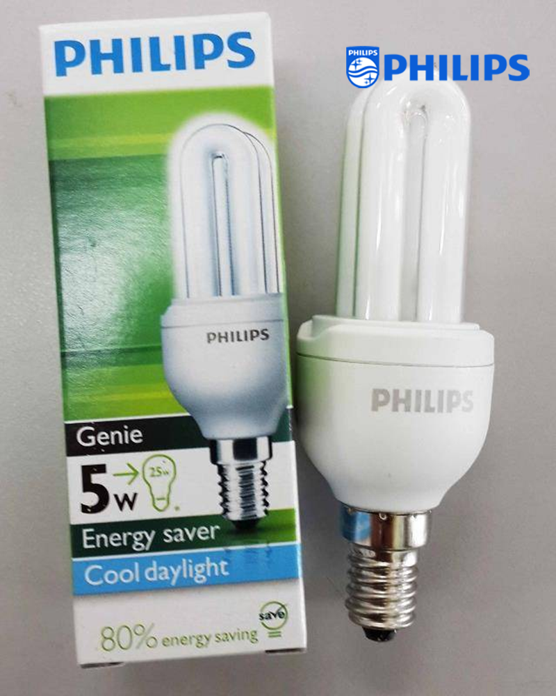 4 Bóng Compắc Genie 5W Philips