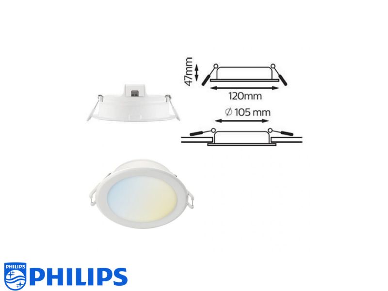 Đèn LED Downlight 12.5W D125 Wifi Philips