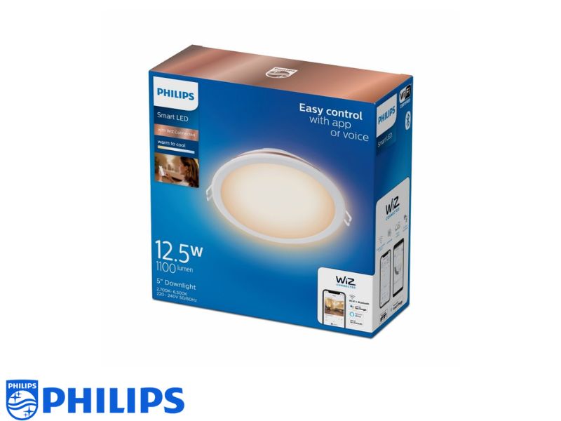 Thông số kỹ thuật của đèn LED Downlight 12.5W D125 Wifi Philips